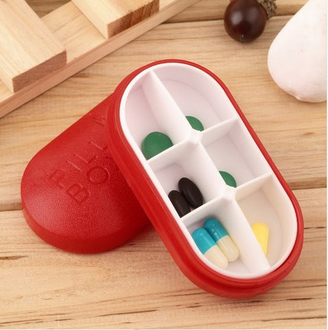 Portable Red Pill Storage Box